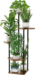 Bamworld Plant Stand Indoor Tall Plant Shelf for Multiple Plants Corner Plant Table Tiered Flower Stand for Living Room Bedroom Balcony Brown