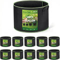 Delxo 10-Pack 3 Gallon Grow Bags Heavy Duty Aeration Fabric Pots Thickened Nonwoven Fabric Pots Plant Grow Bags with Handles
