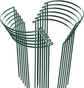 HiGift 12 Pack Plant Stakes for Indoor Plants, Metal Garden Peony Support Cages, Outdoor Plant Supports Ring Prop, Large Plant Stake for Hydrangea,Rose,Flower,Vine,Potted Plants (10" W x 15.8" H)