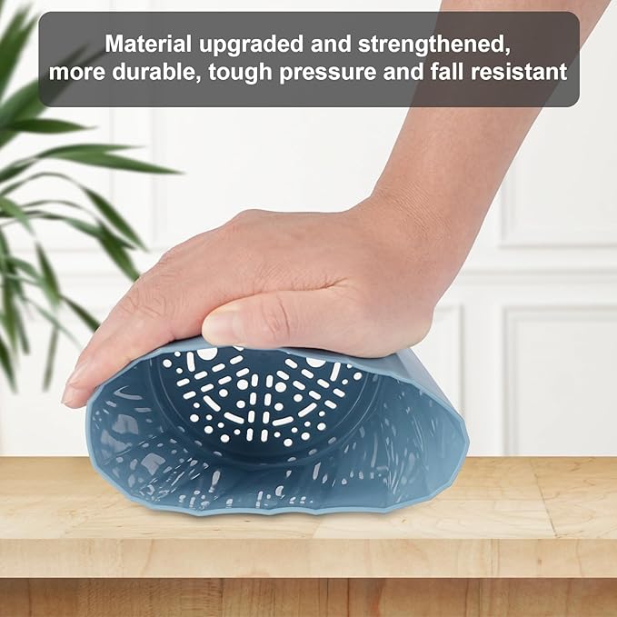 KIMCHOMERSE Self Watering Plant Pots, 6 Inch Plant Pots 6-Pack Indoor Planter Pots with Drainage Holes and Tray for Home Decor（2White, 2Pink, 2Blue）