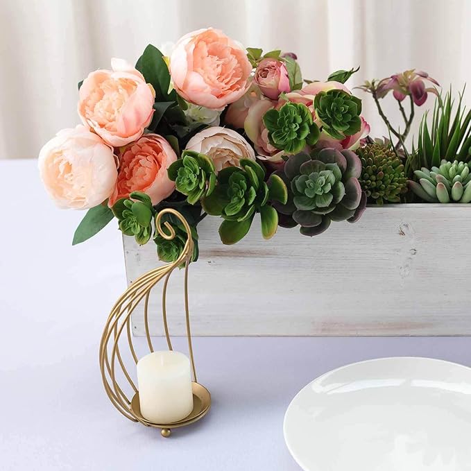 Efavormart 24"x6" Whitewash Rectangular Wood Planter Box Set with Removable Plastic Liners, DIY Rustic Wooden Box for Succulents, Wedding Centerpieces and Home Decor