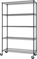 TRINITY 5-Tier Outdoor Wire Shelving Rack, 48in. x 18in. x 72in., Model# NTBTGBK-0975