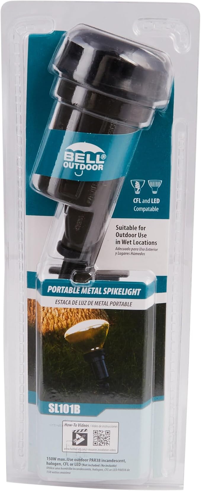 BELL Hubbell SL101B Portable Spike Light Par 38 Bulb Bronze Finish,75-150 Watt,(Pack of 10)