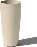 Veradek Mason Series Vega Planter - Round Tall Planter for Indoor or Outdoor Porch/Patio | Made from Plastic-Stone Composite with Drainage Holes | Modern Décor for, Flowers, Interior Plants