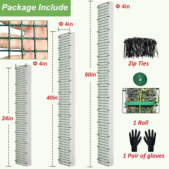 60"/40"/24" Metal Moss Pole, D Shape Sphagnum Moss Pole, Moss Poles for Climbing Plants, Monstera, Indoor Climbing Plants (1 Each of 60" 40" 24")