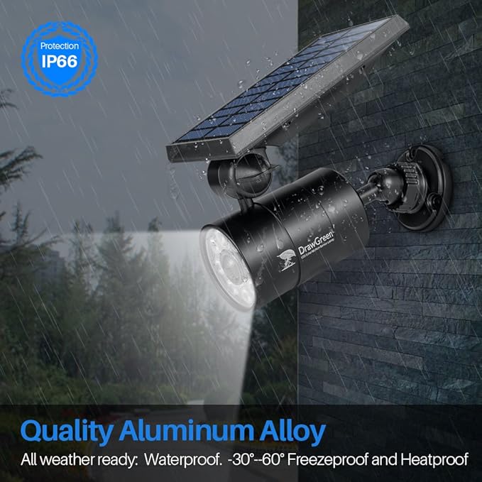 Solar Motion Lights Outdoor 1400-Lumen LED Spotlight 9-Watt(130W Equ.) Solar Flood Security Lights for Garden Driveway Patio Yard Path Porch Deck, 100-Week 100% Free Replacement