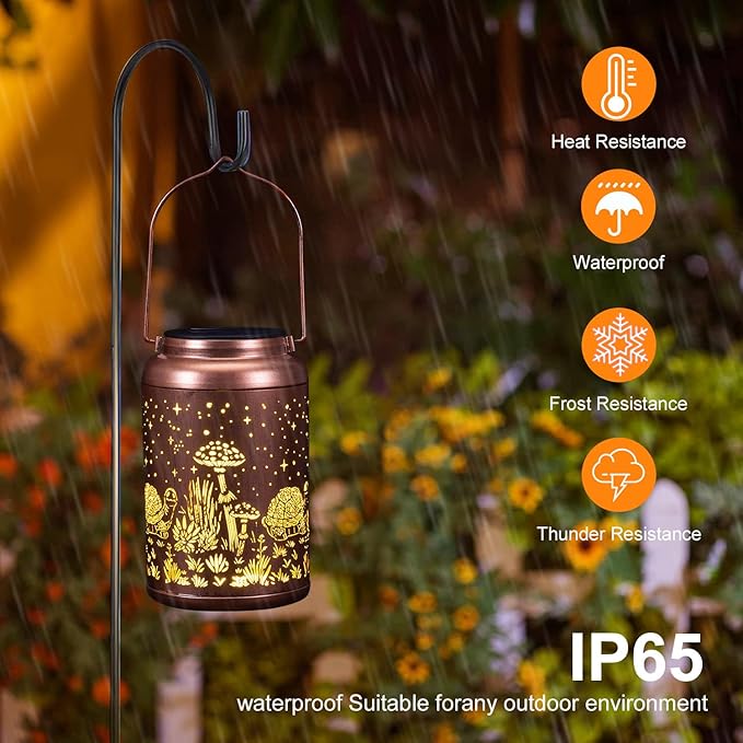 2 Pack Turtles Solar Lanterns Outdoor Waterproof - Mothers Day Gifts for Mom Grandma, Birthday Gifts for Women Solar Lights Outdoor Garden Decor for Outside, Patio, Outdoor, Yard