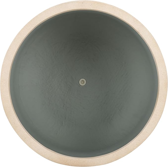 SAFAVIEH Outdoor Collection Nardo Beige Cement Ficonstone Planter Pot