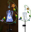 Solar Angel Light for Cemetery Decor - Color Changing Memorial Gift, Outdoor Garden Stake Light for Grave, Yard, Patio - Waterproof Sympathy Decoration with LED