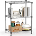 450 lbs Steel Storage Shelving 3-Tier Utility Shelving Unit Steel Organizer Wire Rack for Home,Kitchen,Office (11.8" D x 17.7" W x 26.3" H)