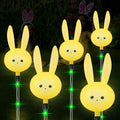 Easter Decorations Outdoor - Set of 3PCS Easter Gifts Decor with Cute Bunny Lights,Unique Housewarming Outside Gifts,Waterproof Solar Garden Stake Lights for Yard/Lawn/Birthday Decor