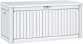 YITAHOME 260 Gallon Large Deck Box with Divider & Side Handles, Outdoor Double-Wall Storage for Patio Furniture Cushions, Garden Pool Accessories, Waterproof & Lockable
