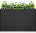 Galvanized Steel Planter Box - No Installation Required Metal Rectangular Block Long Box Planter Modern Outdoor Planters All-Weather Use with Drainage Holes for Patio/Porch, 36×24×12IN