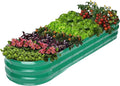 GADI Raised Garden Bed Kit for Vegetables Flower Galvanized Metal Planter Boxs Designed for Easy DIY and Cleaning Not Twist Or Rot (Green)