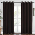 NICETOWN Blackout Room Darkening Curtain Panel - (Toffee Brown Color) Window Treatment Panel for Home Theater, Noise Reducing Drape/Drapery, 52 inches Wide by 84 inches Long, 1 Piece