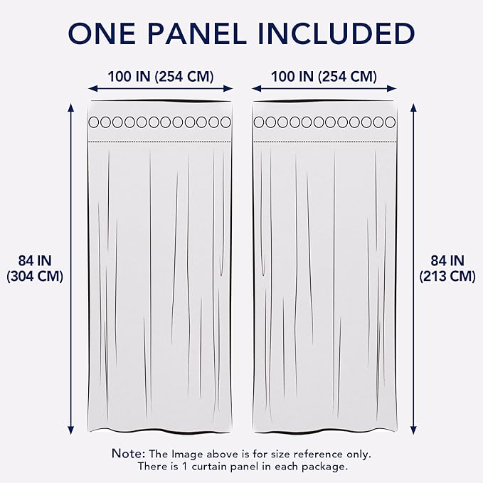 PureFit Outdoor Curtains for Patio Waterproof Weatherproof, UV and Fade Resistant Outside Curtains for Gazebo, Front Porch, Pergola, Sun Blocking Privacy Curtain, 100W x 84L inch, 1 Panel, White