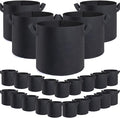 GROWTNT 10 Gallon Grow Bags 24 Pack,10 Gallon Fabric Pots,Garden Bags to Grow Vegetables,Planter Bag for Vegetables,Garden Pots with Two Handles.
