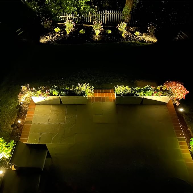 Malibu 50 Watt Floodlight Landscape Lights Outdoor Spotlight Waterproof Path Light Low Voltage Lighting with Spike Stand for Garden, Yard, Pathway, Lawn, Driveway Outdoor Lighting 8301-9601-01