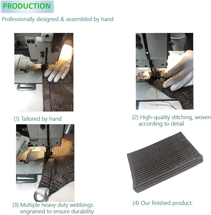 Eden's Decor Straight Flat-Edged Sun Shade Sail Rectangular 8' x 16' Brown UV-Blocking Outdoor Canopy Fabric Cloth Awning for Pergola Patio Garden Backyard Custom Size