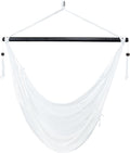 Sunnydaze Outdoor Hammock Chair Swing - Hanging Hammock Swing - Hanging Reading Chair - Soft-Spun Polyester Rope - Caribbean XL - Tan