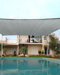 Quictent 12x16ft Rectangular Sun Shade Sail 185G HDPE Canopy 98% UV Block Outdoor Patio Garden Commercial Deck with Hardware Kit
