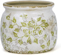 Flower Pot,Vintage Ceramic Pot for Planter with Drainage Holes, 6.29 inch Ice Crack Glazed Indoor Planters Pot for Indoor,Tucan Home Decor,Gardening Gifts (Mid-Century)