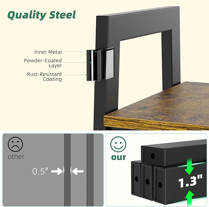 Simple Trending Tall Plant Stand Indoor with Grow Lights, 4 Tier Metal Plant Shelf for Multiple Flower Planter, Heavy Duty Ladder Plant Display Holder for Home Patio, Black