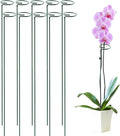HiGift 10 Pack 36 Inch Plant Support Stake for Tall Plant, Garden Single Stem Flower Support Stake Indoor Plant Cage Support Ring for Peony, Orchid, Lily, Rose