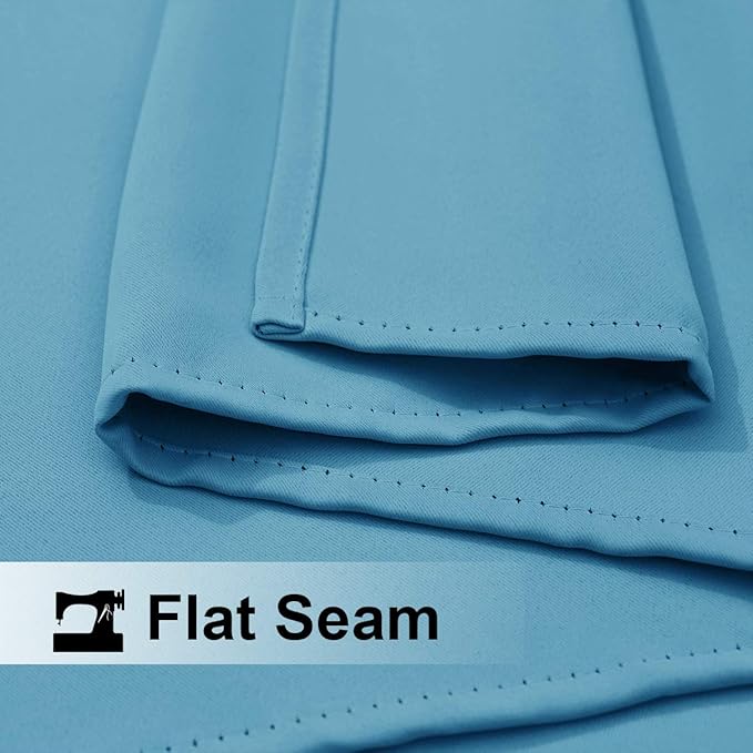 NICETOWN Sunlight Blocking Teal Blue Outdoor Curtain 95" L for Patio Waterproof, Thermal Insulated Stainless Steel Grommet Outdoor Indoor Window Curtain/Drape for Porch, 1 Panel, 52" W