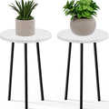 Plant Stand Indoor Outdoor: 2 Pack Indoor Plant Stand 20'' Convertible Multi-purpose Holder - Mid Century Modern Decor - Tall Plant Table for Living Room/Balcony/Garden/Patio