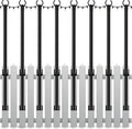 8Pack String Light Poles,5 Ft Light Poles for Outside String Lights,Outdoor Lights Pole with Fork,Metal Poles Stand for Patio Deck Backyard