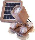 AquaHEX 60X Solar Underwater Submersible Spotlight, Pond Pool Fountain Water Feature Outdoor Garden Landscape, Waterproof Dusk to Dawn, Warm White LED