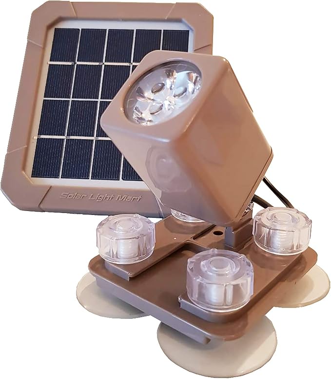 AquaHEX 60X Solar Underwater Submersible Spotlight, Pond Pool Fountain Water Feature Outdoor Garden Landscape, Waterproof Dusk to Dawn, Warm White LED
