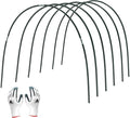Gardzen Garden Hoops for Raised Beds Greenhouse Hoops, DIY Kit for Row Cover Garden Netting, All Season Plant Protection, 48 Pcs