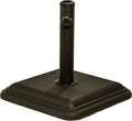 US Weight 26 Pound Umbrella Base - Cast Stone Outdoor Umbrella Stand - for Use with Umbrella Poles 1.3" to 1.8" - Designed to be Used with Patio Table - Bronze