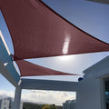 SUNNY GUARD Sun Shade Sail 10'x10'x14' Right Triangle Brown UV Block Sunshade for Backyard Yard Deck Patio Garden Outdoor Activities and Facility(We Make Custom Size)