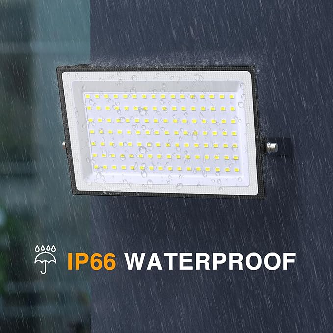 Onforu 120W LED Flood Light Outdoor, 12000LM Security Lights, IP66 Waterproof Outdoor LED Lights, 6500K Daylight White Floodlight for Garage Yard Garden Stadium Playground Arena(2 Pack)