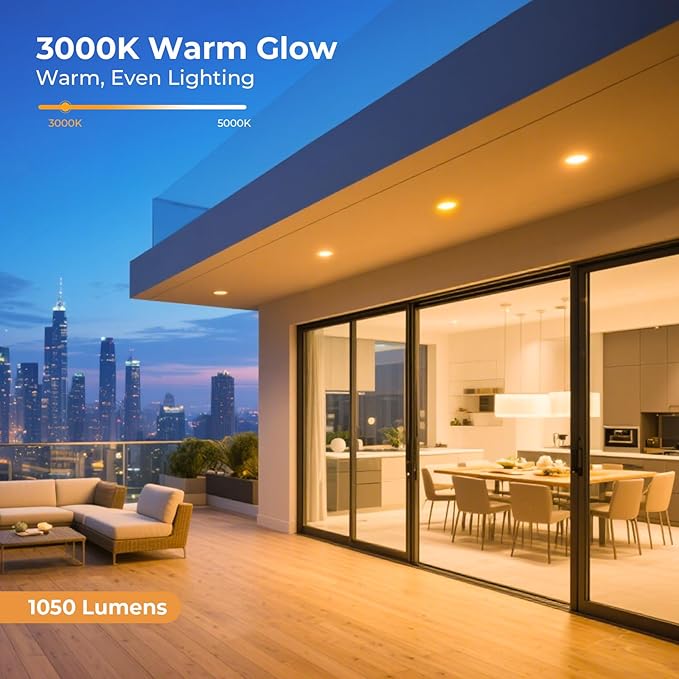 10 Pack PAR38 Outdoor Flood Light Bulbs, LED Flood Light Bulb Warm White 2700K, 100W Equivalent, 1050LM, Dimmable E26 Base for Porch Garage Yard