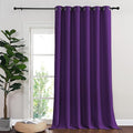 NICETOWN Blackout Room Divider Curtains for Sliding Glass Doors 102 Inches Long 1 Panel, Extra Wide Curtains for Doorway Patio Bedroom Living Room (Royal Purple, 80Wx102L, 1 Panel)