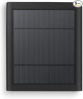 1 Pack 4W Solar Charger for Ring Spotlight & Stick Up Outdoor Cam, Black, High Efficiency, 10FT/3M Long Cable with USB-C to Ring Barrel Plug