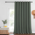 NICETOWN Dark Mallard Blackout Curtains for Bedroom/Living Room 132 Inch Length - Thermal Insulated Room Darkening Grommet Top Window Curtains (100 by 132 - Inch, 1 Panel)
