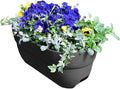 Emsco Group Bloomers Railing Planter with Drainage Holes- 24” W - Slate, Plastic