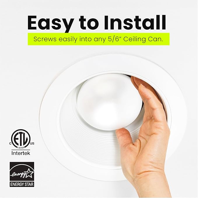 Feit Electric BR30 LED Light Bulb, 100W Equivalent, Dimmable, 1400 Lumens, E26 Standard Base, 2700K Soft White, 90CRI, Flood Light Bulb for Recessed Cans, 22-Year Lifetime, BR30DM/1400/927CA/4, 4 Pack