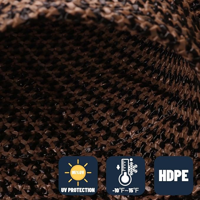 SUNNY GUARD Custom Size 15'x18' Rectangle Brown UV Block Sunshade for Backyard Yard Deck Patio Garden Outdoor Activities and Facility(Customized)