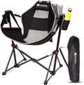 AKSOUL Hammock Camping Chair Swinging: Foldable & Portable Swing Chairs with Storage Bag - 265lbs Adult Weight Capacity - Folding Rocking for Lawn Camp Stargazer Outdoor