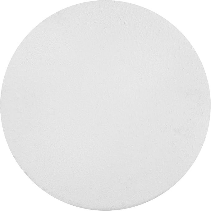 JONATHAN Y TBL1109B Brady 16.25" Minimalist Modern Drum Indoor/Outdoor Accent Table Contemporary, Mid-Century, Art Deco, Bohemian, Patio, Garden, Bathroom, Living Room, White Frosted