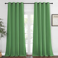 NICETOWN Blackout Window Curtain 90 inch Length - Room Darkening Thermal Insulated Grommet Large Window Treatment Light Blocking for Bedroom/Doorway (Froest Green, 1 Panel, W52 x L90)