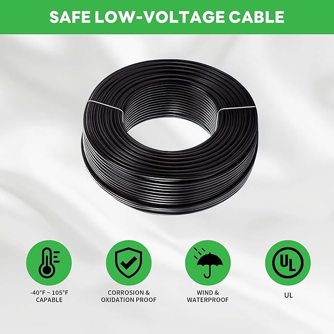 Ground Well Lights Kit, 12 Pack Landscape LED Low Voltage Inground Light and 200W Transformer and 250FT Cable and 40 Wire Connectors, Outdoor Waterproof IP67 Aluminum for Backyard Wall Lawn