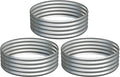 3PCS 3x3x1FT Galvanized Raised Garden Bed Kit,Vegetable Boxes-Round Metal Flower Box,Large Planter Raised Beds Outdoor Garden for Planting,Fruit,Herb-Silver