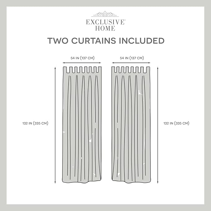 Exclusive Home Cabana Solid Indoor/Outdoor Light Filtering Hook-and-Loop Tab Top Curtain Panel Pair, 54"x144", Taupe
